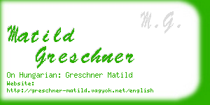 matild greschner business card